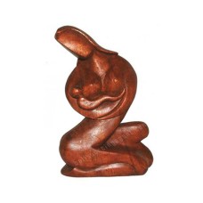 Wooden Brown Abstract Breastfeeding Mother