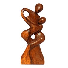 Wooden Abstract Couple Dancing Sculpture
