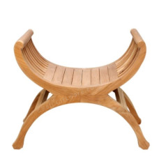 Solid Teak Accent Chair Natural Finish