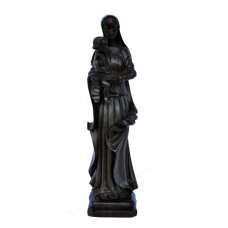 Wood Black Virgin Mary Sculpture 35 cm