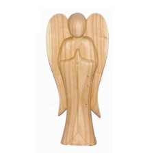 Wooden Natural Angel Sculpture 45 cm
