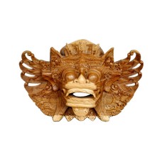 Wooden Natural Balinese Barong Mask 20 cm