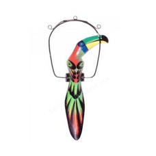 Wooden Hanging Colored Toucan 50 cm