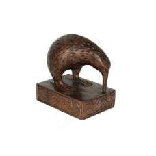 Wood Brown Kiwi On Base 12 cm