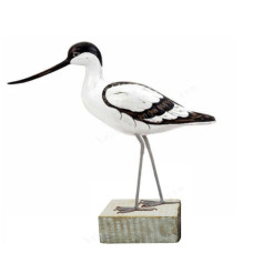 Wood Avocet Preening Bird On Base 31 cm