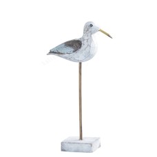 Wooden Bird Ornament On Stand 55 cm