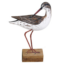 Wood Redshank Bird Preening On Base 30 cm