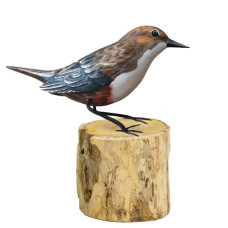Wood Dipper Bird On Base 18 cm
