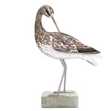Wood Curlew Preening Bird On Base 35 cm