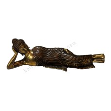 Bronze Golden Reclining Buddha Statue 35 cm