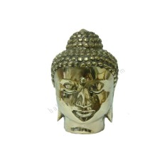 Bronze Golden Silver Buddha Head Statue 20 cm