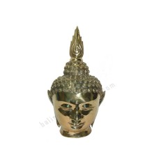 Bronze Thai Buddha Head Golden Silver 40 cm