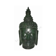 Bronze Antique Green Thai Buddha Head Statue 100 cm