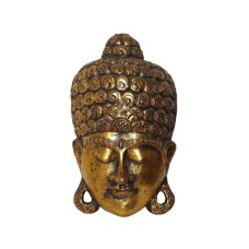 Wooden Antique Gold Buddha Mask 35 cm