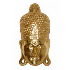 Wood Golden Buddha Mask 80 cm