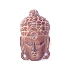 Wooden Antique Brown Buddha Mask 30 cm