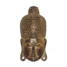 Wooden Antique Brown Buddha Mask 60 cm