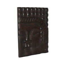 Wood Black Buddha Face Wall Hanging 35 cm