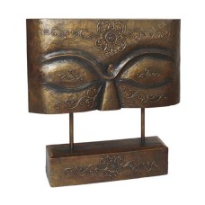 Wooden Antique Gold Buddha Face On Stand 50 cm
