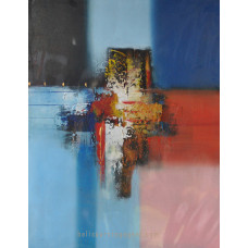 Canvas Blue Grey Wall Art Painting