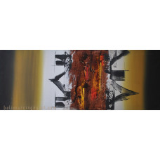 Canvas Art Painting Brown Grey Abstract