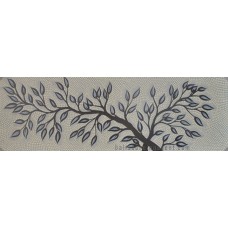 Canvas Dots Art Painting Abstract Grey Branches