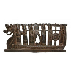 Hanging Dragon Boat Antique Brown 70 cm