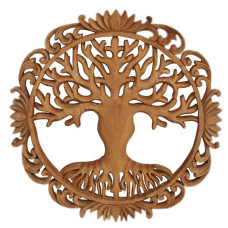 Wood Tree of Life Wall Relief