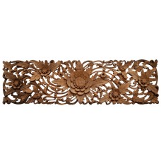Wood Carved Balinese Wall Relief Panel