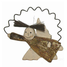 Wood Gold Angel 8 cm