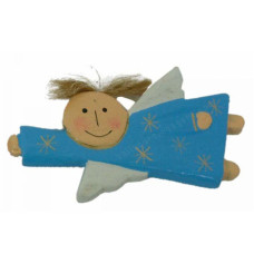Wood Flying Turquoise Angel 5 cm