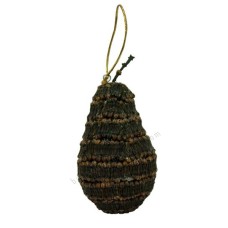 Hanging Ornament Pear Woven Clove 11 cm