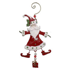 Metal Dancing Santa Claus 20 cm