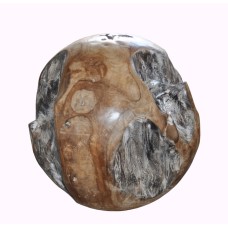 Reclaimed Teak Root Wooden Ball Natural 40 cm