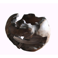 Reclaimed Teak Root Irregular Ball 40 cm