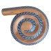 Turquoise Blue White Dots Spiral Didgeridoo 35 cm