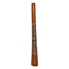 Wooden Didgeridoo Aborigine Painted Snake 60 cm