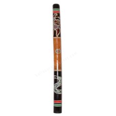 Bamboo Didgeridoo Snake Painted 100 cm