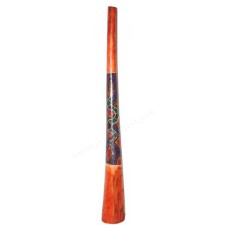 Wooden Didgeridoo Aborigine Snake Painted 130 cm