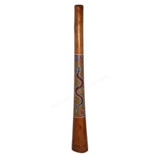 Wooden Didgeridoo Aborigine Snake Painted 100 cm