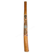 Wooden Didgeridoo Aborigine Abstract Painted 130 cm