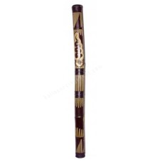 Bamboo Didgeridoo Carved Snake Motif 120 cm