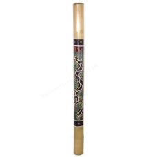 Natural Bamboo Didgeridoo Snake Painted 120 cm