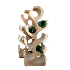 Wood Brown Wine Display 70 cm