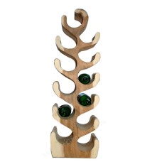 Wooden Natural Brown Wine Display Stand 100 cm