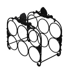 Iron Black Wine Display 30 cm