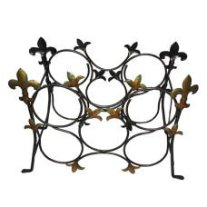 Iron Black Wine Display 45 cm