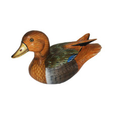 Wood Brown Grey Green Mallard Duck 20 cm
