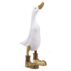 Wood White Duck Natural Brown Boots 35 cm