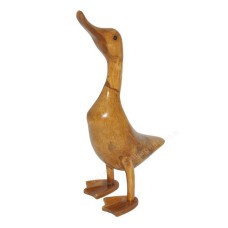 Wooden Natural Brown Duck 30 cm